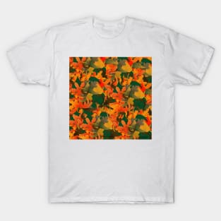 Falling Leaves Pattern for Autumn T-Shirt